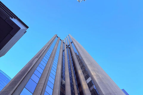 High-rise building glass types