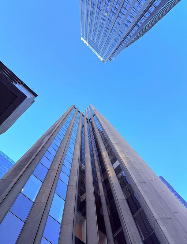 High-rise building glass types